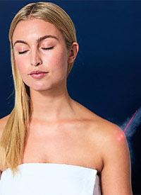 A relaxed woman on a Cryo Body Sculpting Service Image